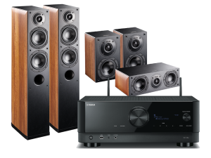 RX-V6A (czarny) + Nota 550 X (orzech) + Nota 740 X (orzech) + Nota 240 X (orzech)