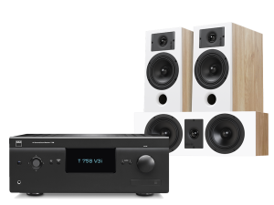 T758 V3i (czarny) + Diva 3 (dąb) + Diva 7 (dąb)