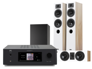 T758 V3i (czarny) + Diva 5 (dab) + Diva 7 (dab) + Basso 880 (czarny)