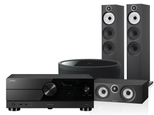 RX-A2A (czarny) + 603 S3 + HTM6 S3 + MusicCast 50 (czarny)