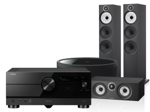 RX-A4A (czarny) + 603 S3 + HTM6 S3 + MusicCast 50 (czarny)