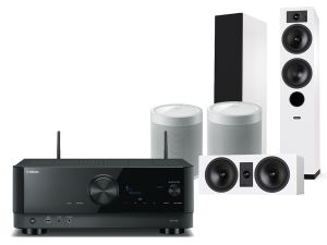 RX-V4A (czarny) + Tesi 5 + 7 + 2 x MusicCast 20 (biały)