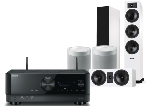 RX-V6A (czarny) + Tesi 6 + 7 + 2 x MusicCast 20 (biały)