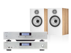 A12 MKII (srebrny) + CD14 MKII (srebrny) + 606 S3 (dąb)