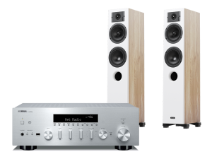 R-N600A (srebrny) + Diva 5 (dąb)