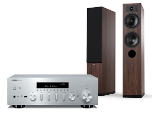 R-N600A (srebrny) + Tesi 5 (mokka)