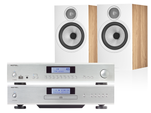 A14 MKII (srebrny) + CD14 MKII (srebrny) + 606 S3 (dąb)