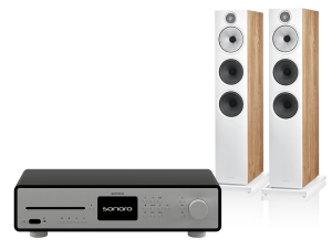 Maestro Quantum (czarny) + 603 S3 (dąb)