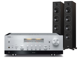 MusicCast R-N2000A (srebrny) + Diva 6 (czarny)