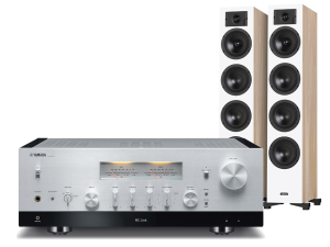 MusicCast R-N2000A (srebrny) + Diva 6 (dąb)