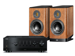 MusicCast R-N1000A (czarny) + Vela BS404.2 (orzech)
