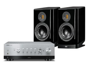 MusicCast R-N1000A (srebrny) + Vela BS404.2 (czarny)