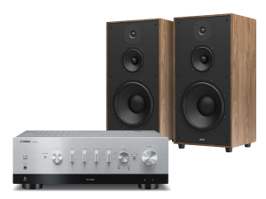 MusicCast R-N800A (srebrny) + Utah 5 (wood)