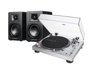AT-LP120XBT-USB (srebrny) + AT-SP3X (czarny)