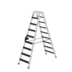 Munk Günzburger Steigtechnik MUNK Stehleiter beidseitig begehbar mit relax-step 2x9 Stufen