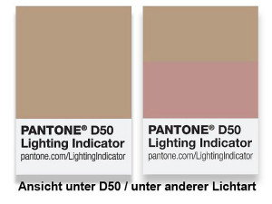 Pantone Metameriekarte D50