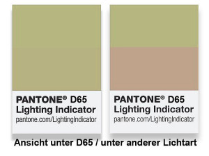 Pantone Metameriekarte D65