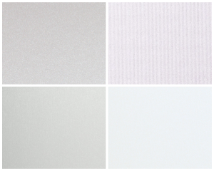 Gmund Musterset Pastel- und Weißtöne mit Shimmer