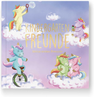 Kindergarten Freundebuch Einhorn