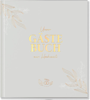 LEAF & GOLD Gästebuch Hochzeit