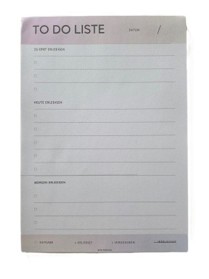 Notizblock - TO DO LISTE