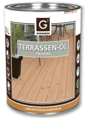 2,5 Liter Gunreben Douglasien Öl, das pigmentierte Terrassenöl wird empfohlen...