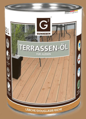 2,5 Liter Gunreben Eiche Öl, das pigmentierte Terrassenöl wird empfohlen für ...