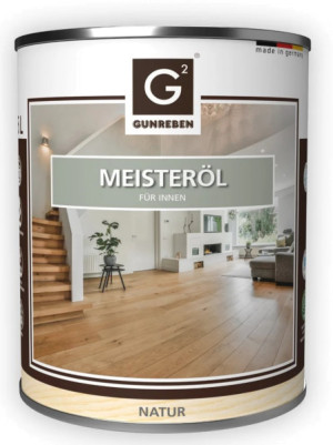 Meisteröl natur von Gunreben, Kanister mit 2,5 Liter, zur Grundbehandlung von...