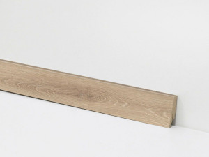 Vinyl Sockelleiste für Check Nr. 2513-TB24 mit den Abmessungen 18 x 58 x 2400 mm