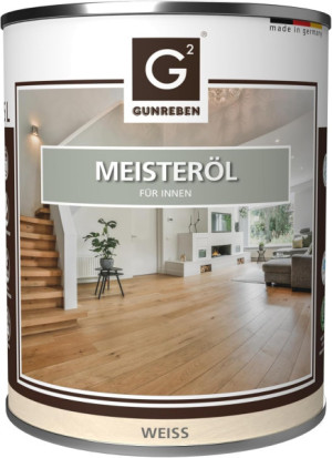 Meisteröl weiß von Gunreben, Kanister mit 2,5 Liter, zur Grundbehandlung von ...