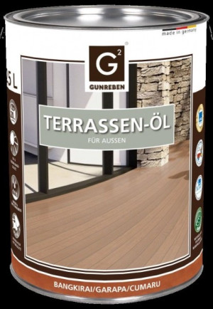 2,5 Liter Gunreben Garapa Öl, das pigmentierte Terrassenöl wird empfohlen für...