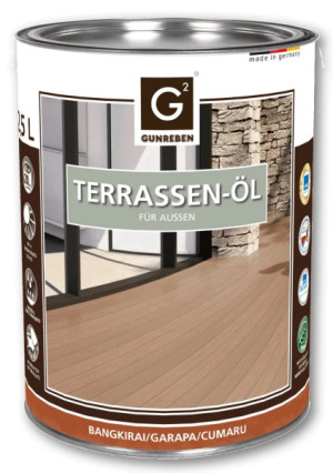 2,5 Liter Gunreben Cumaru Öl, das pigmentierte Terrassenöl wird empfohlen für...
