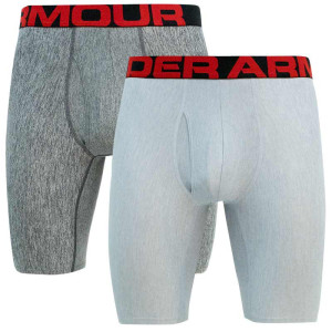 2PACK pánské boxerky Under Armour šedé (1363622 011) XL