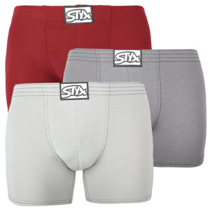 3PACK pánské boxerky Styx long klasická guma (F10606263) XXL