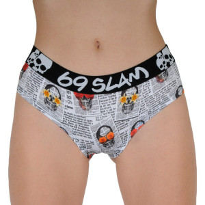 Dámské kalhotky 69SLAM boxer newspaper (GYXNSK-PO) XS