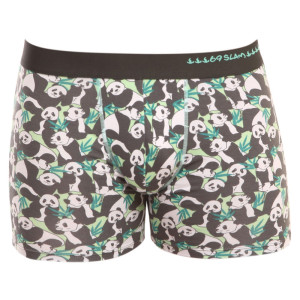Pánské boxerky 69SLAM fit bamboo panda boo (MPBPBO-BB) L