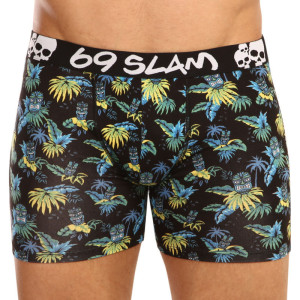 Pánské boxerky 69SLAM fit bamboo tiki face (MPBIKI-BB) L