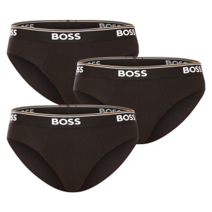 3PACK pánské slipy BOSS černé (50475273 001) L