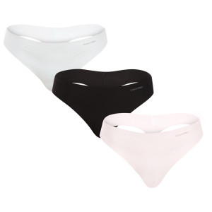 3PACK dámská tanga Calvin Klein vícebarevná (QD5219E-NOY) L