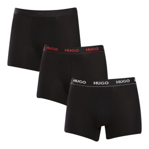 3PACK pánské boxerky HUGO černé (50517886 991) XXL