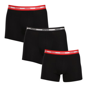 3PACK pánské boxerky HUGO černé (50520475 962) L