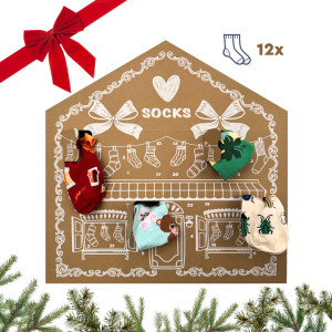 Adventní kalendář 12x ponožky Dedoles (24DXV1) L