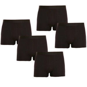 5PACK pánské boxerky Nedeto černé (5NDTB001) L