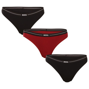 3PACK dámská tanga BOSS vícebarevné (50510030 966) S