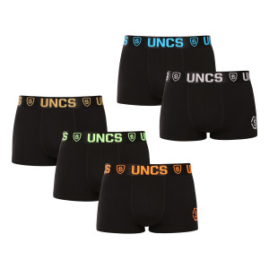 5PACK pánské boxerky UNCS černé (24Z287PSPP) XL