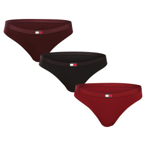 3PACK dámská tanga Tommy Hilfiger vícebarevná (UW0UW06139 0W6) S