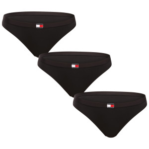 3PACK dámské kalhotky Tommy Hilfiger černé (UW0UW06141 0XK) XL