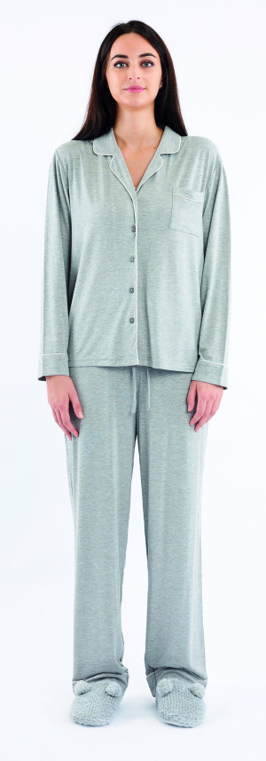 Dámské pyžamo Sorbetto Zora šedé (Zora-grey) XL