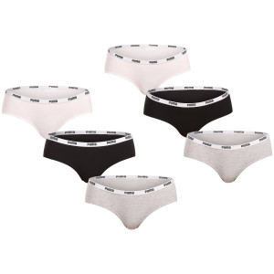 6PACK dámské kalhotky Puma vícebarevné (701218976 002) M