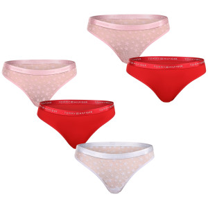 5PACK dámská tanga Tommy Hilfiger vícebarevná (UW0UW06136 0WK) L